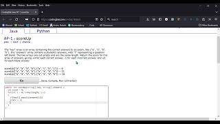 scoreUp - CodingBat Java AP 1