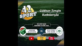 KARAPINAR BELEDİYESPOR \u0026 RETAY ÜZÜMLÜ SPOR KULÜBÜ 42 SPORT CANLI YAYIN