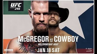 UFC 246 McGREGOR vc COWBOY fight /БОЙ Конор Макгрегор – Дональд Серроне