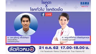 ลัดคิวหมอ : โรคติดเชื้อ โรคทั่วไป โรคเกี่ยวกับตา ต้อหิน : 21.10.2562