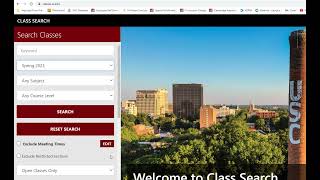 Class Search - Carolina Core Filter