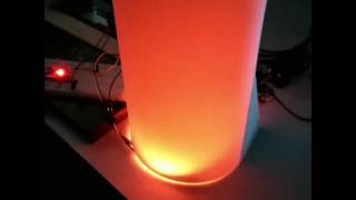 Fire effect test using arduino and neopixels