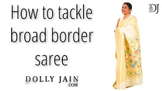 What's the Secret to Wearing a DOUBLE BORDER Saree Like a Pro?