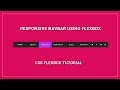 How to make a Simple responsive navbar with Flexbox