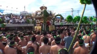 2016 平成28年 灘のけんか祭り（宵宮） 木場屋台 観覧席前