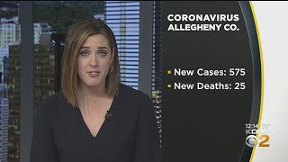 Allegheny County Reports 575 New COVID-19 Cases, 25 More Deaths