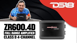 DS18 ZR600.4D Class D 4-Channel Full Range Amplifier