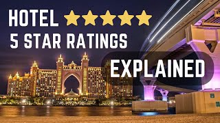 HOW ARE HOTELS RATED? 5 STAR RATINGS EXPLAINED | Differences between 1, 2, 3, 4 and 5 star hotels