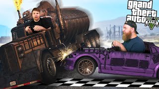 GTA 5 Who Can Stop The Runaway Semi Truck Challenge!