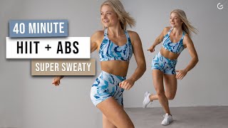 40 MIN HIIT + ABS BURN Workout - Burn Calories and Have Fun, No Repeat, No Equipment