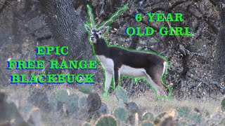 Exciting Free Range Blackbuck Hunt in South Texas (6 Years Old Girl takes a Trophy blackbuck)