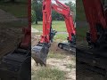 Mini Excavator Spin Move Off Trench!