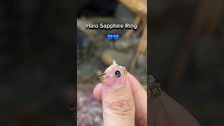 Cluster Sapphire Ring | Mẫu nhẫn nữ Sapphire Xanh đẹp | Trang Sức Đá Quý VNJ