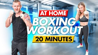 20-Minute Boxing Workout at Home (NO EQUIPMENT NEEDED!!)