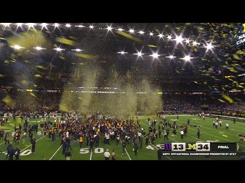 When did Michigan last win a national championship in football?