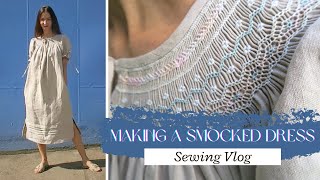 MAKING A SMOCKED DRESS / Créer une robe à smocks