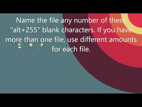 Remove Names of Desktop Icons Windows 10 Tutorial Remove Names of Desktop Icons Windows 10 Tutorial