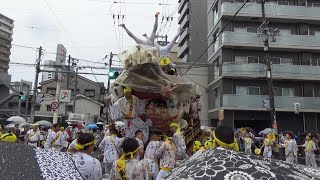 令和元年 大阪市福島区　海老江八坂神社夏祭り本宮 野田阪神パレード 海老江東之町