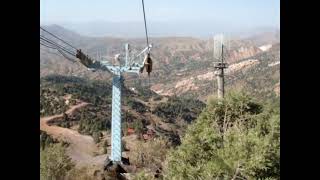 A ride on a cable car in the mountains of Uzbekistan.