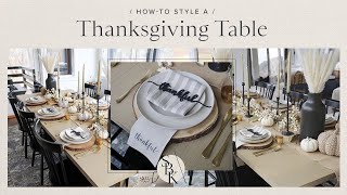 How-to Style a Thanksgiving Table