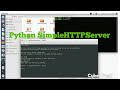 How to create Python SimpleHTTPServer..!