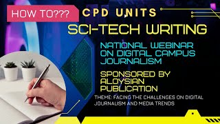 How to write SciTech writing?: Aloysian Publication National Webinar