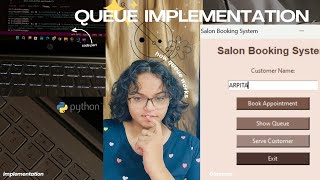 Salon Booking System Using Python Queue | Tkinter Project Showcase