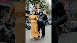 Gorilla enjoys dancing 🦍 #shorts #shortvideo #viralshorts