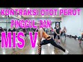 Kontraksi gimnastik otot pinggul perut dan mis v