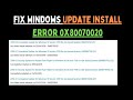 How to Fix Windows Update Install Error 0x80070020 on Windows 11