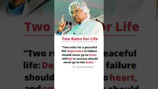 Two Rules For Life || Dr Apj Abdul Kalam Best Motivational Quotes #shortsvideo #viral #shorts