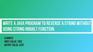 Reverse a String in java || String Builder ||QA Automation java code interview