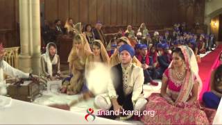 Anand Karaj Sikh Interfaith Wedding outside Gurdwara