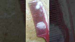 Cleaning World's dirtiest comb #satisfying #cleaning #satisfyingvideo