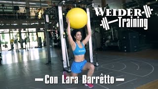 Circuito de tren inferior con fitball con Lara Barrêtto | Weider Training