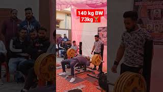 140 KG Heavy Bench Press 👹Bahut Hard Weight Bw73kg #shorts # #bodybuilding #powerlifting #workout