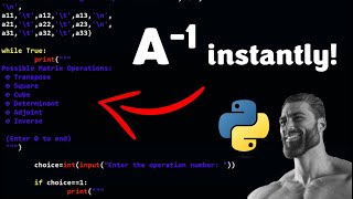 Solve ANY matrix problem using this Python code!