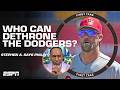 Stephen A. THINKS WHO could take down the LA Dodgers this season?! 👀 | First Take