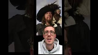 Captain Barbossa from Pirates of the Caribbean #voiceacting #impression #pirates #disney #shorts