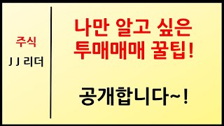 나만 알고 싶은 투매매매 꿀팁! 공개합니다~! [JJ리더]