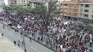 Así avanzan las marchas de los estudiantes por las vías del país