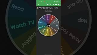 Spin The Wheel || Random Picker |  Afternoon Activity ( Jogging 🥰 )