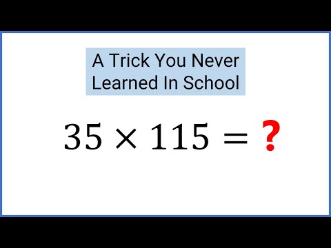EASY Method Multiply Two Numbers Ending In 5 (Fast Math Trick) EASY Method Multiply Two Numbers Ending In 5 (Fast Math Trick)