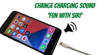 How To Change iPhone Charging Sound - Siri Speak Fun (2021)