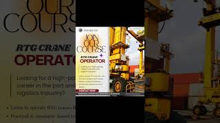 How to drive RTG crane | RTG course for beginners #shorts #beginners