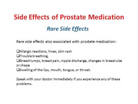 Side Effects Of Prostate Medication - Enlarged Prostate Drugs Side ...