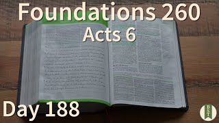 F260 Day 188: Acts 6 [Bible Study Minute]