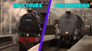 Two railtours in one morning! Featuring Sir Nigel Gresley!