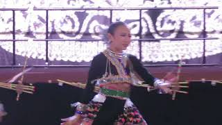 Fresno, California Hmong New Year 12/28-31/2024-25 girls danced, Ntxhais Aurora.