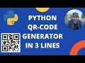 Python QRCode generator in three lines of code!